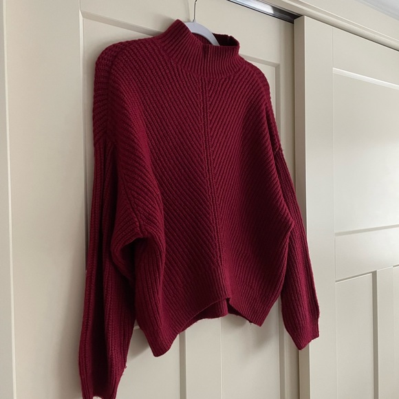 Express red mock neck sweater, size XS. - Picture 7 of 7